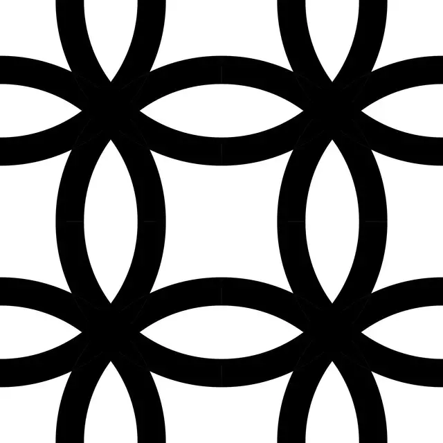 Servietten Minimalist Pattern 1 Black