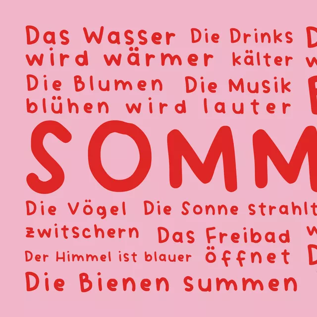 Kissen SOMMER VIBES - rosarot