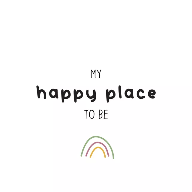 Servietten My happy place to be