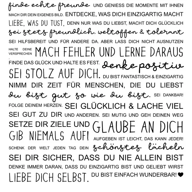 Geschirrtücher Das Leben ist wunderbar