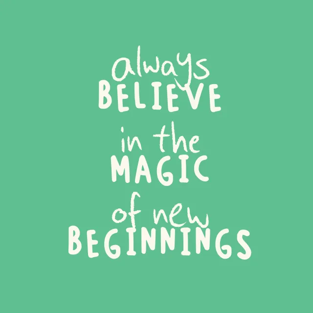Kissen Believe in the magic - grün