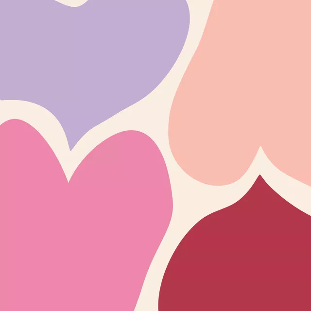 Kissen Sommer Herzen - pinkpastell