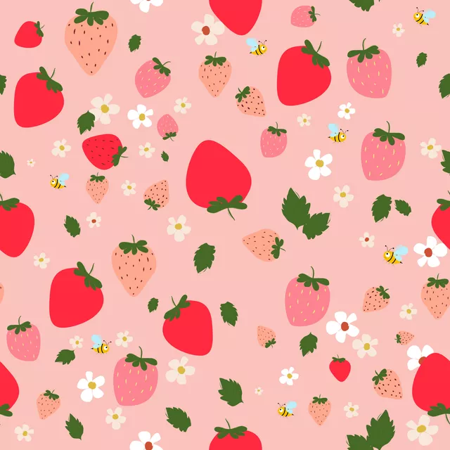 Tischdecke Erdbeerliebe Rosa