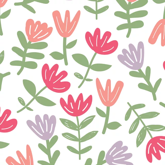 Flowers Muster hell