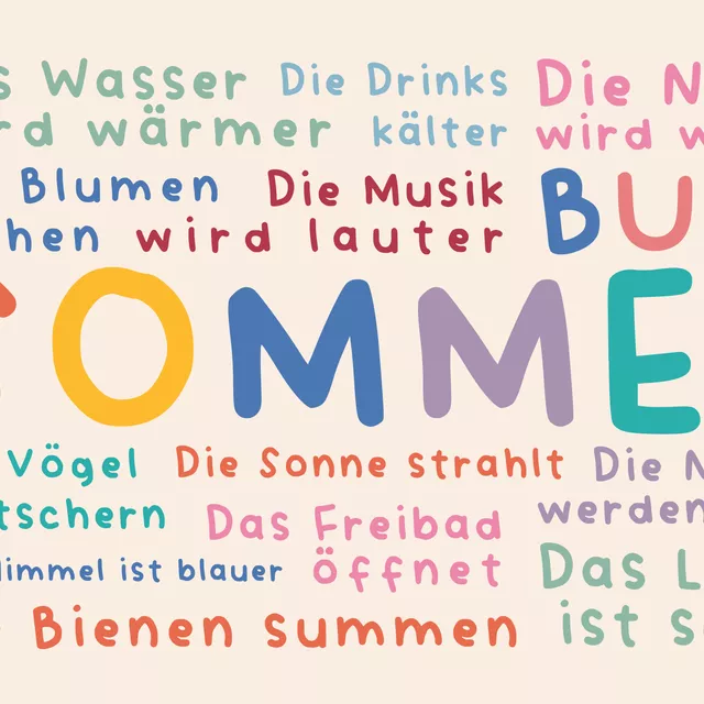 Kissen SOMMER VIBES - bunt