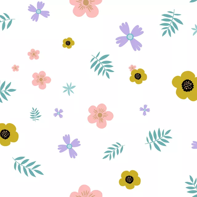 Dekovorhang good vibes flowers