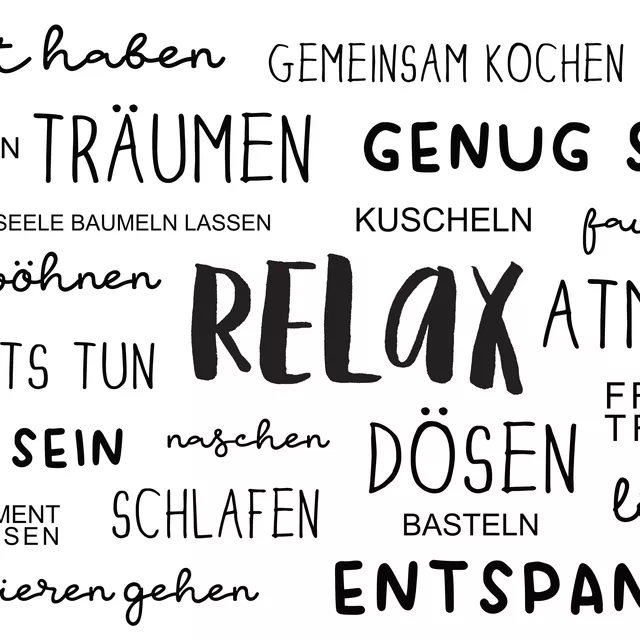 Kissen Relax - du bist genug