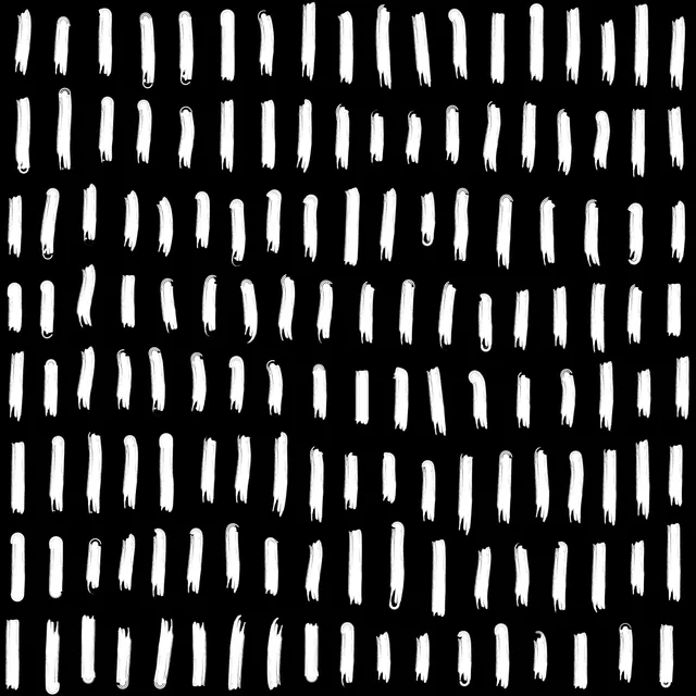 Tischset Black&White: Striche 3