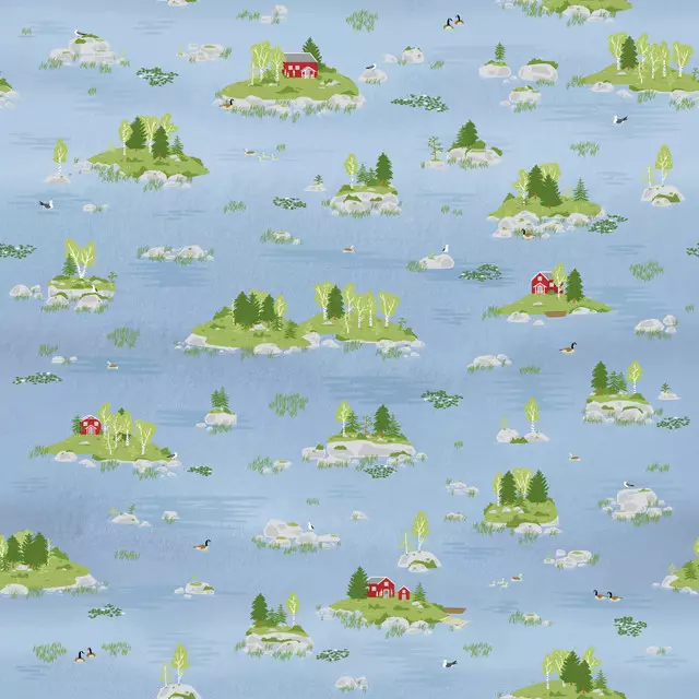 Tischdecke Schwedische Inselchen
