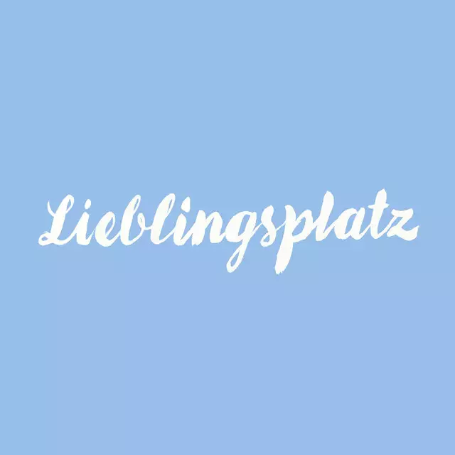 Tischset Lieblingsplatz hellblau