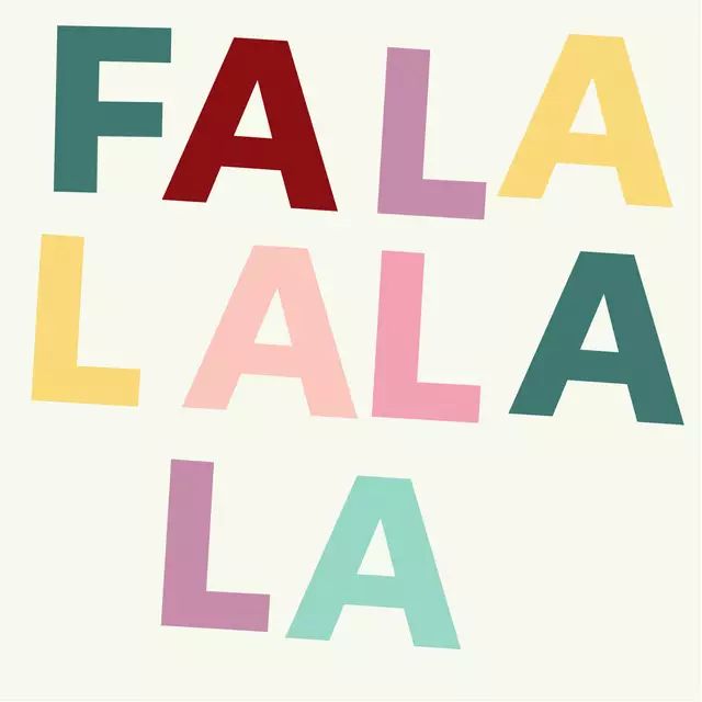 Servietten Fa la la la la