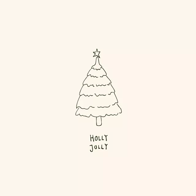 Kissen Holly Jolly Christmastree