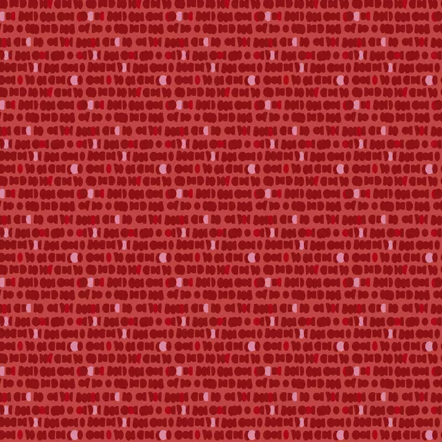 Dekovorhang Dancing Dots red