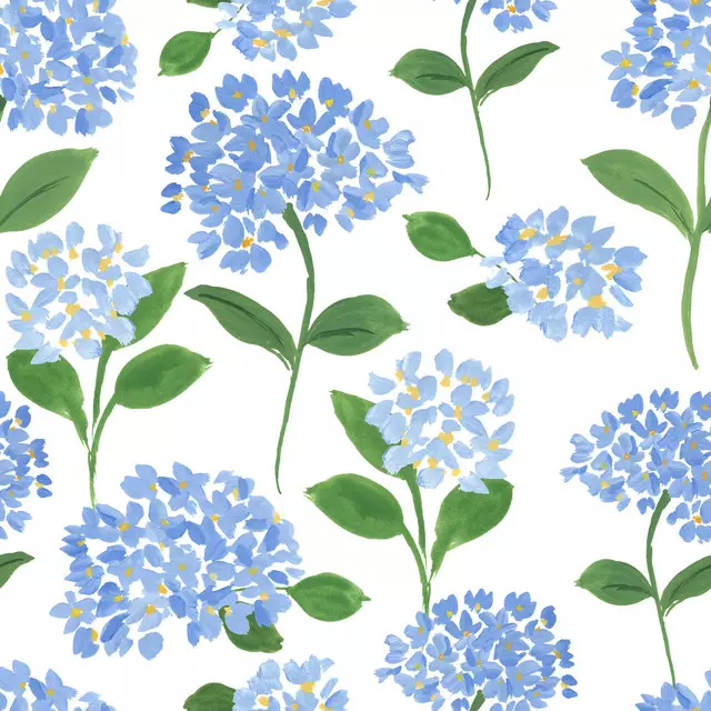 Bodenkissen Blue Hydrangeas