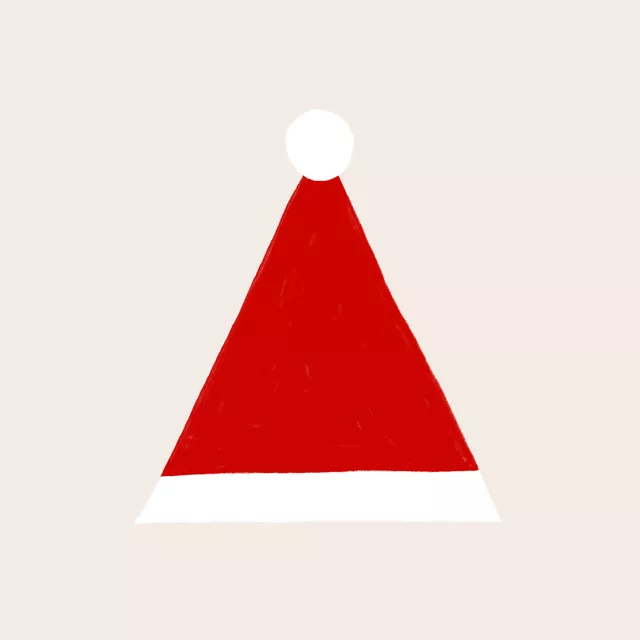 Kissen Weihnachtsmannmütze