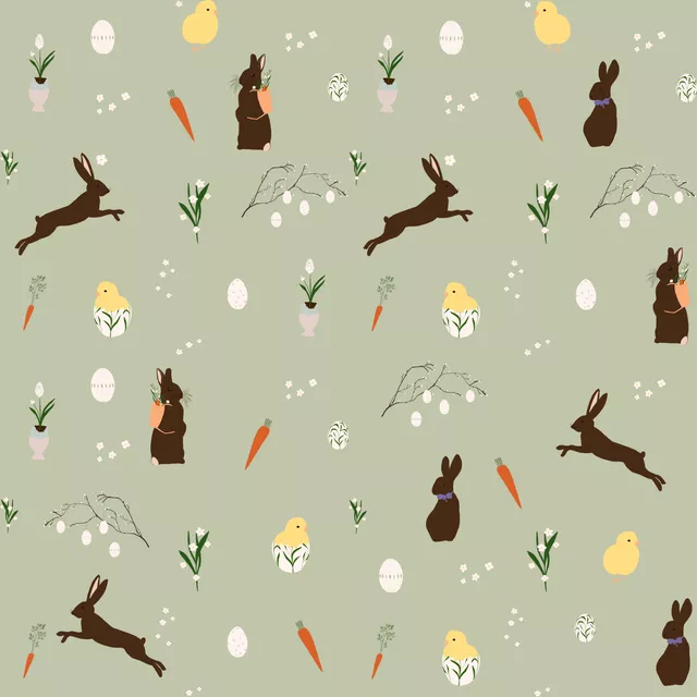 Servietten Ostern Muster Dunkel