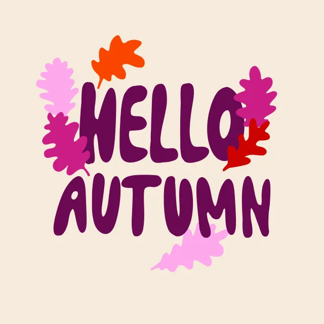 Kissen Hello Autumn Eichenblätter