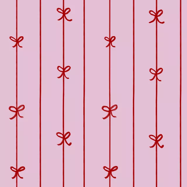 Tischläufer Schleifenmuster Rosa