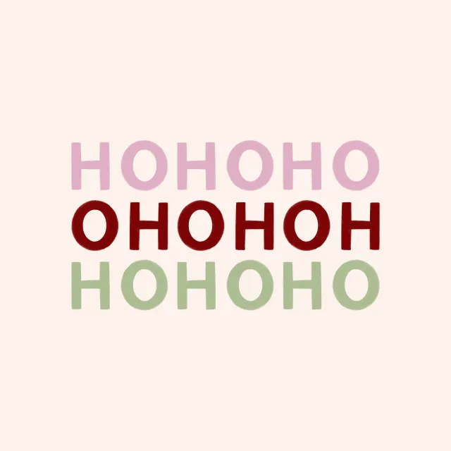 Kissen Hohoho Weihnachten