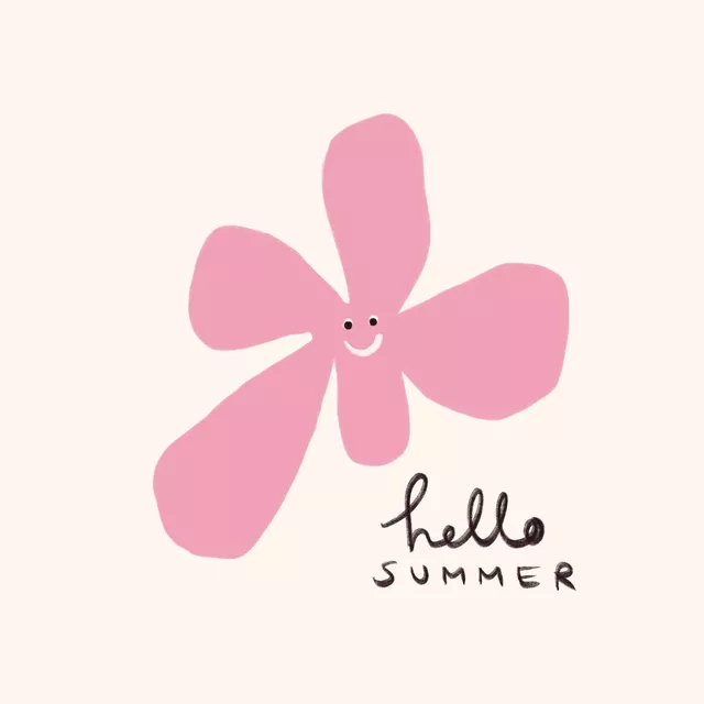 Kissen Hello Summer Blume