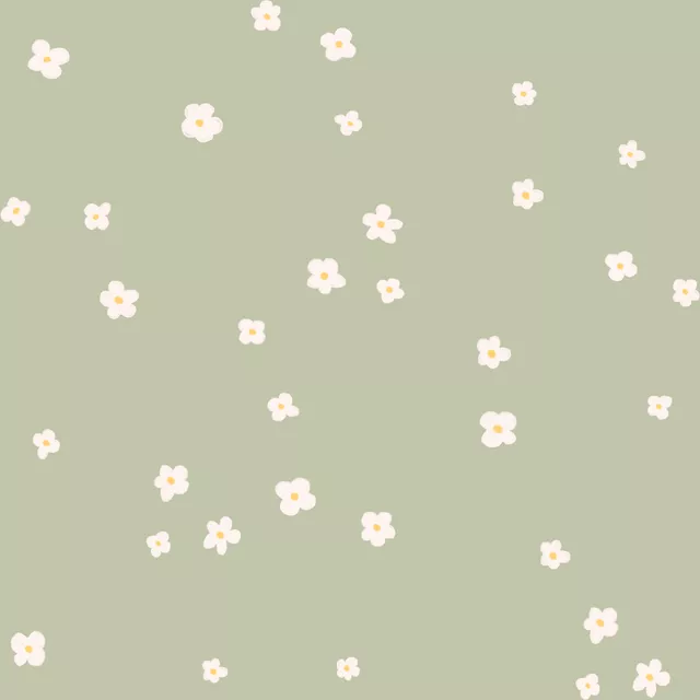 Servietten Blumen Pattern Grün