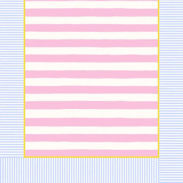Streifenrahmen Blau Rosa