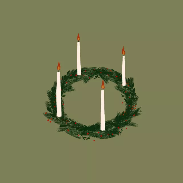 Tischset Vierter Advent