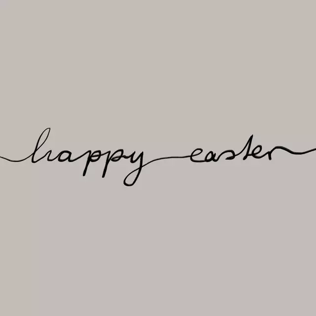 Geschirrtücher Happy Easter Hellgrau