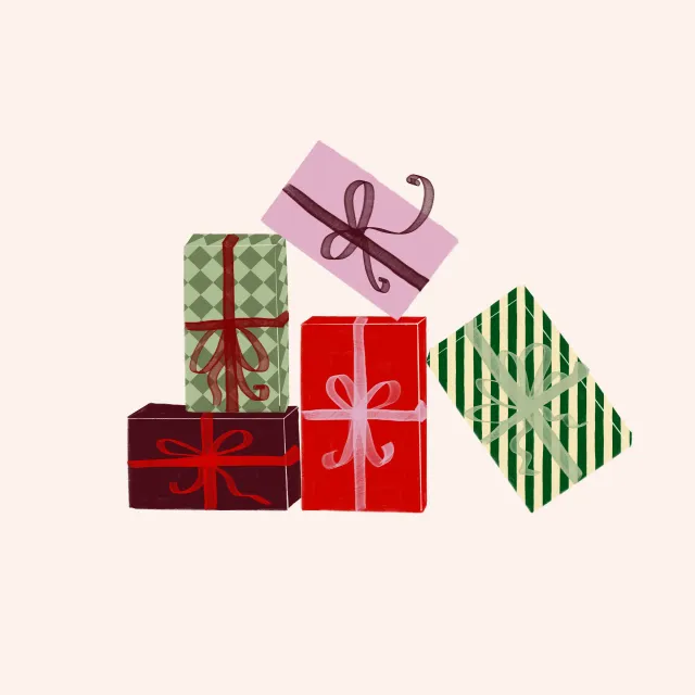 Geschenke mit Schleifen