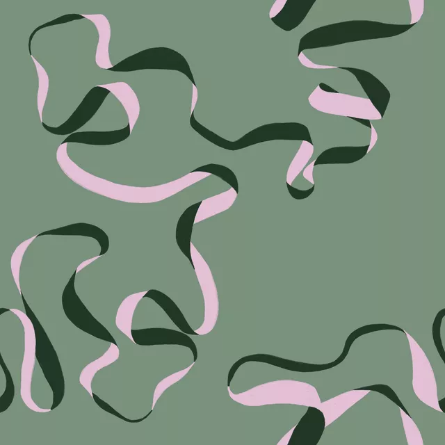 Ribbon Pattern Grün