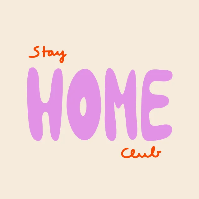 Kissen Stay Home Club