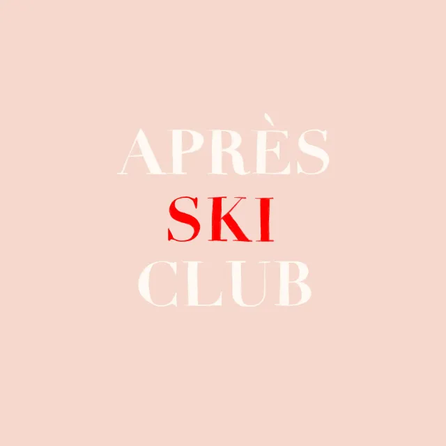 Kissen Aprés Ski Club Apricot