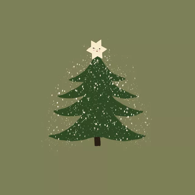 Kissen Tannenbaum Grün