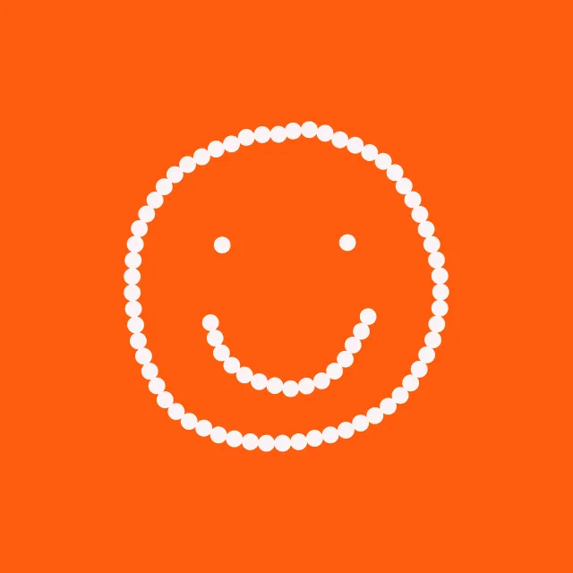 Kissen Smile Orange
