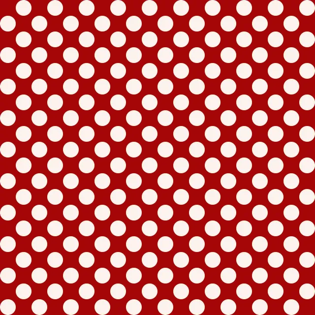 Kissen Polkadots Beige Rot