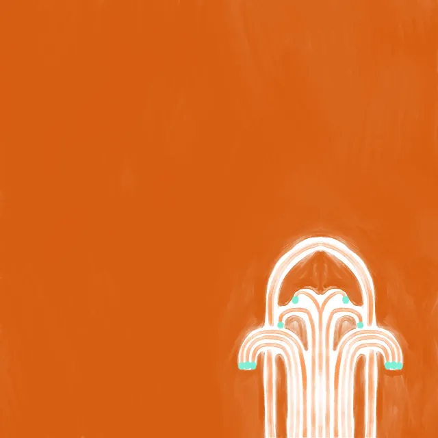 Kissen Fliese Terracotta