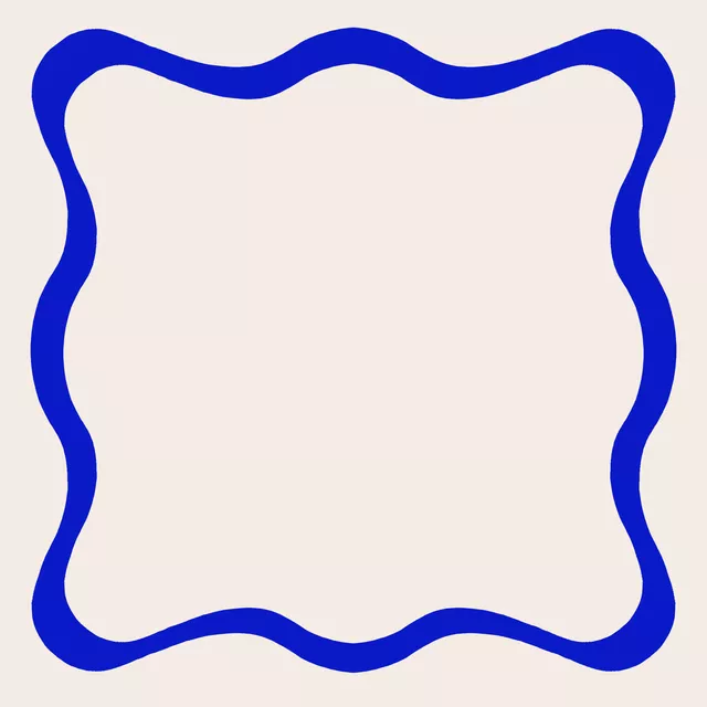 Kissen Welle Blau