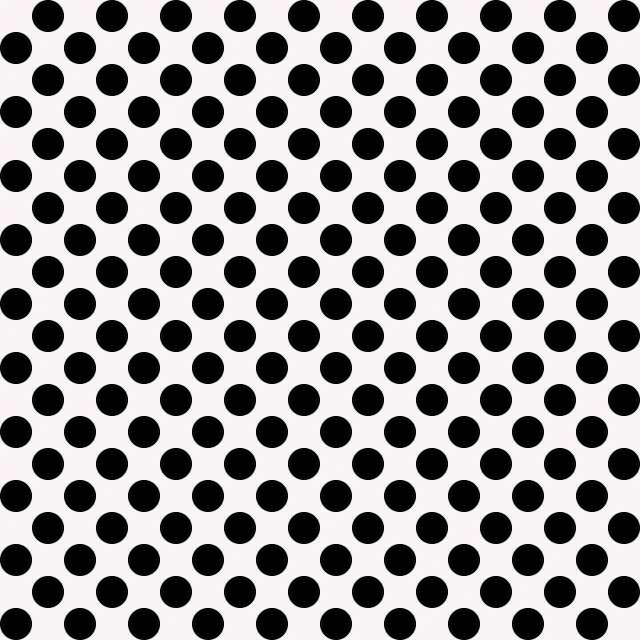 Tischdecke Polkadots Mittel Schwarz