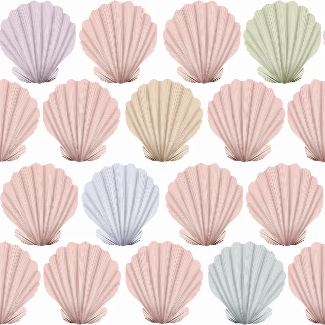 Kissen Muscheln Pattern Bunt