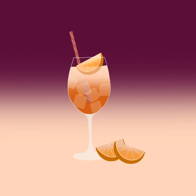Servietten Spritz Verlauf Beere