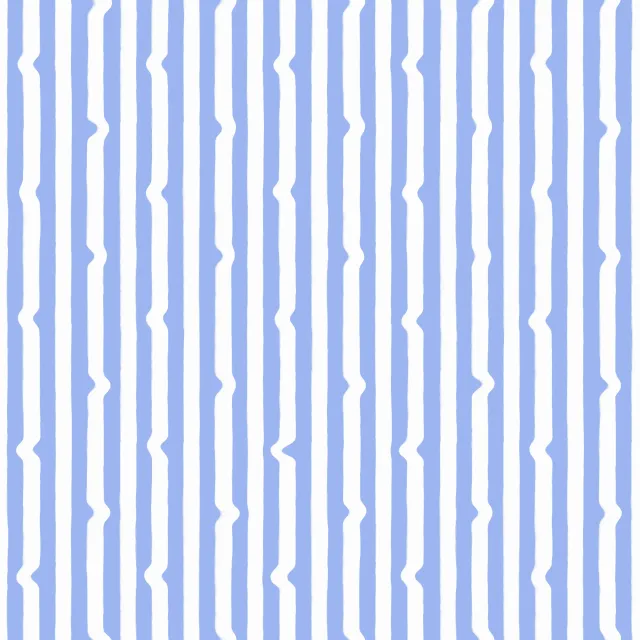 Kissen Streifen mit Wellen Blau