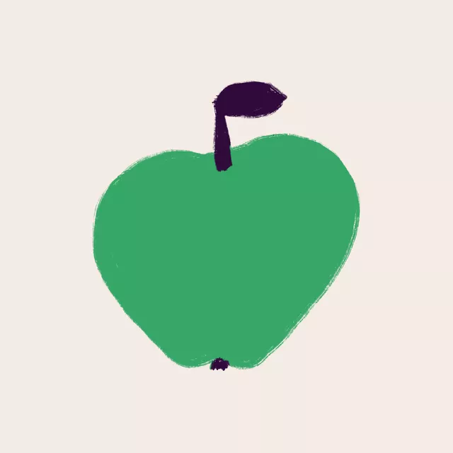 Kissen Apfel Esstisch