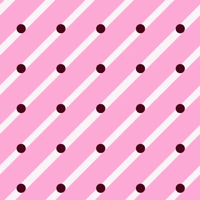 Kissen Diagonale & Punkte Pink