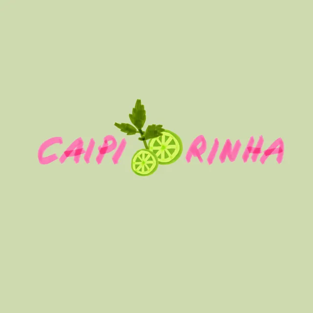 Kissen Caipirinha Typo & Limette