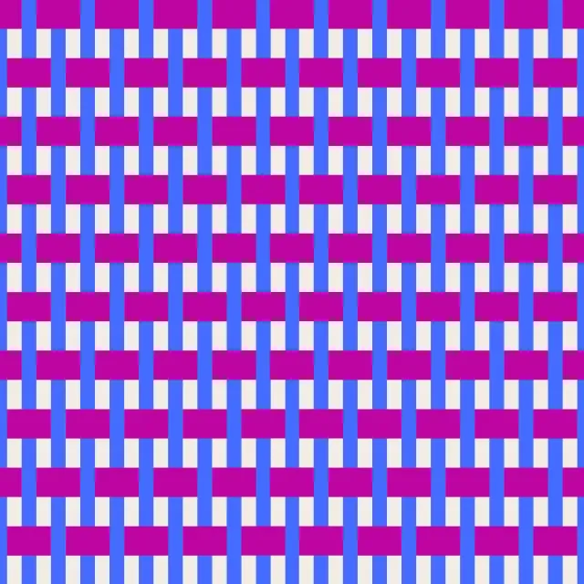 Kissen Webmuster Blau Magenta
