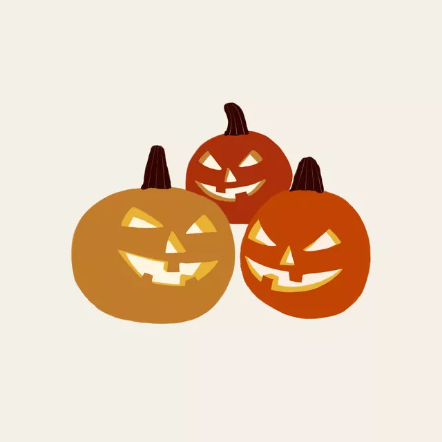 Tischset Kürbisse Halloween
