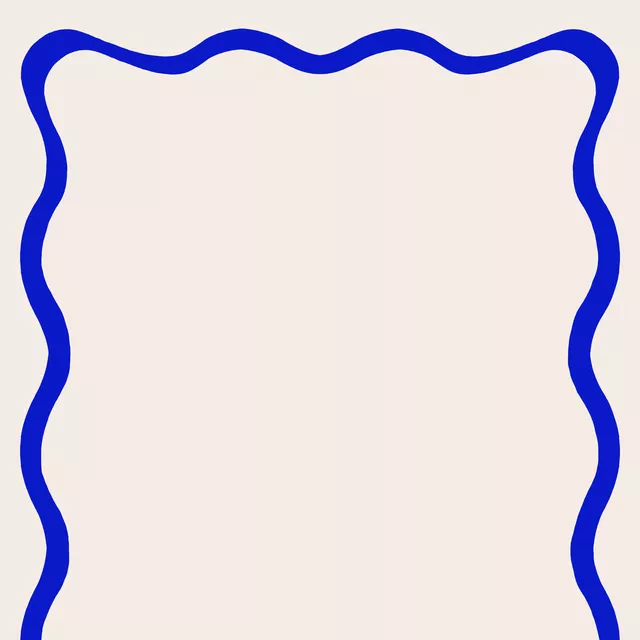 Tischdecke Welle Blau