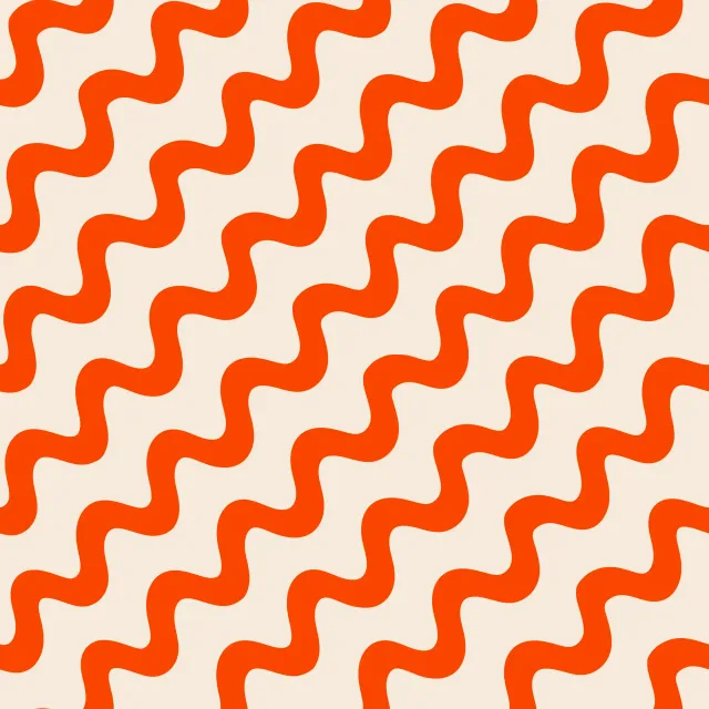 Tischläufer Wellenmuster Beige Orange