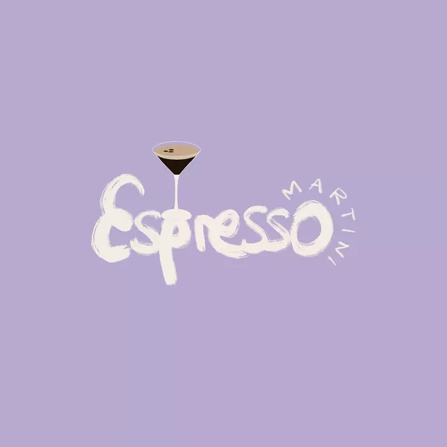Esspresso Martini Typo Flieder