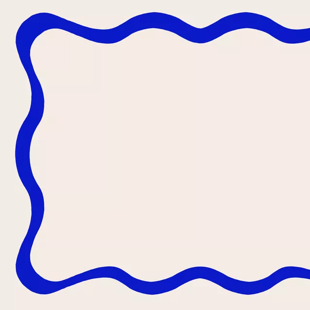 Tischset Welle Blau